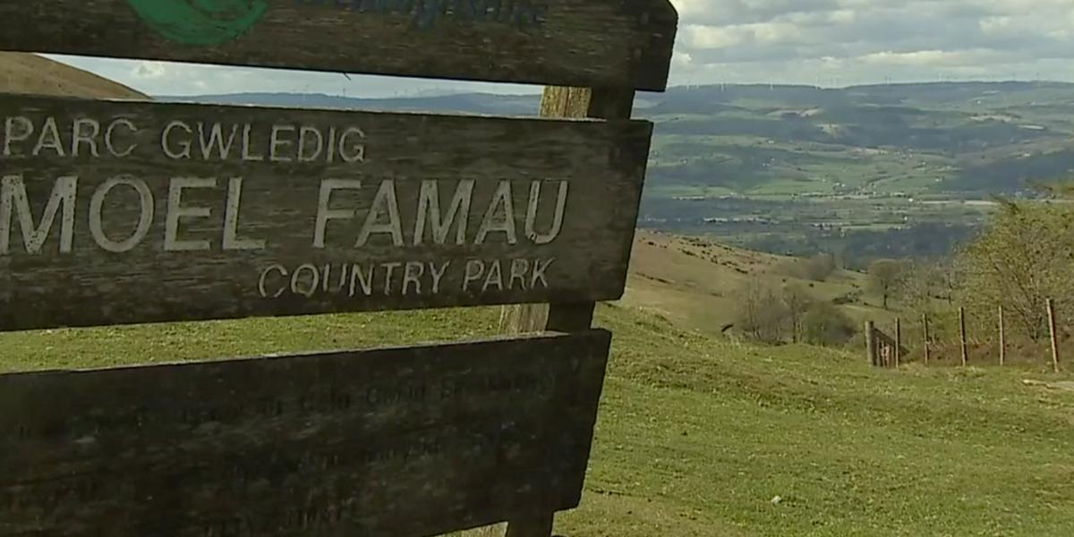 Moel Famau.