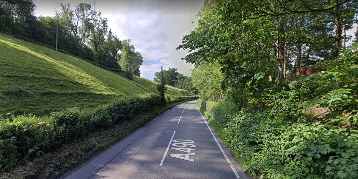 Ffordd yr A490, Powys