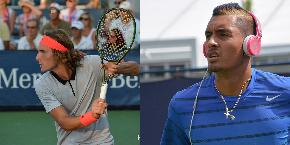 Stefanos Tsitsipas A Nick Kyrgios Yn Derbyn Dirwyon Ar ôl Gêm ...