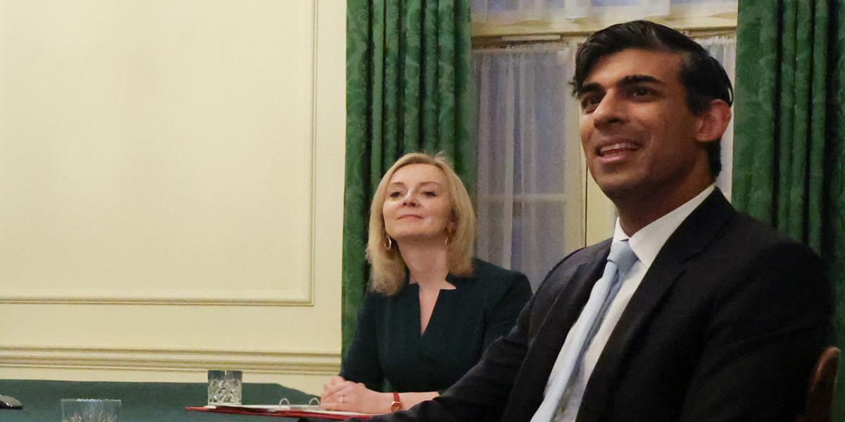 Rishi Sunak Liz Truss -Llun Andrew Parsons/ Rhif 10 Flickr