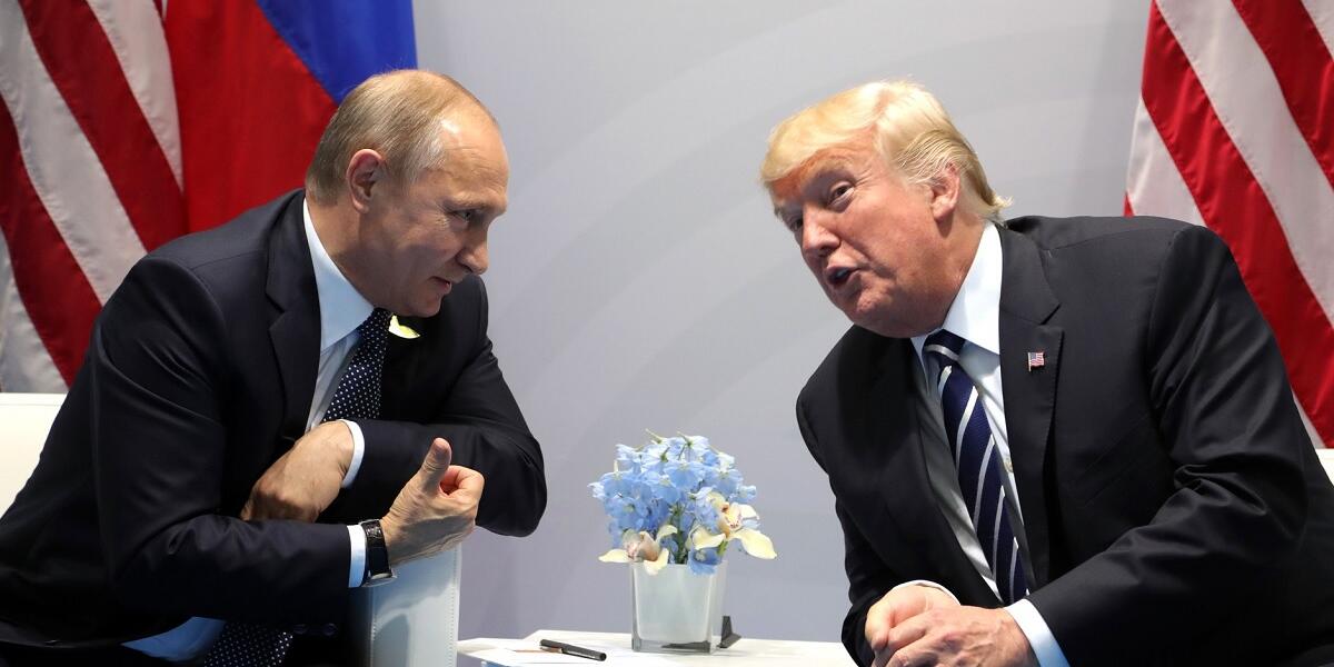 Vladimir Putin a Donald Trump