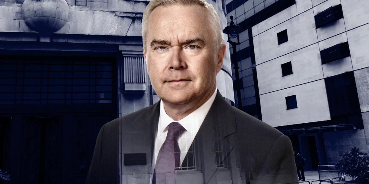 Graffeg o Huw Edwards.