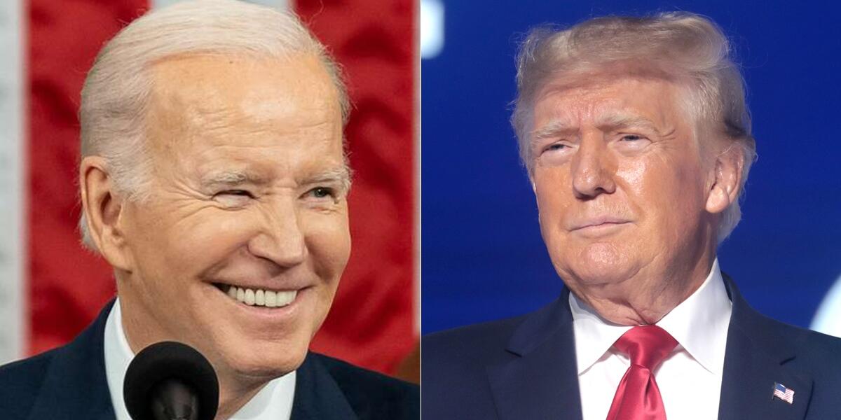 Joe Biden a Donald Trump