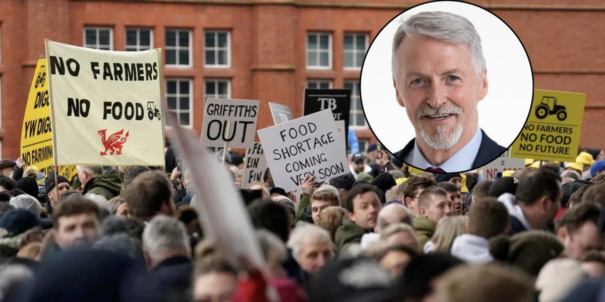 Protest Ffermwyr / Huw Irranca-Davies