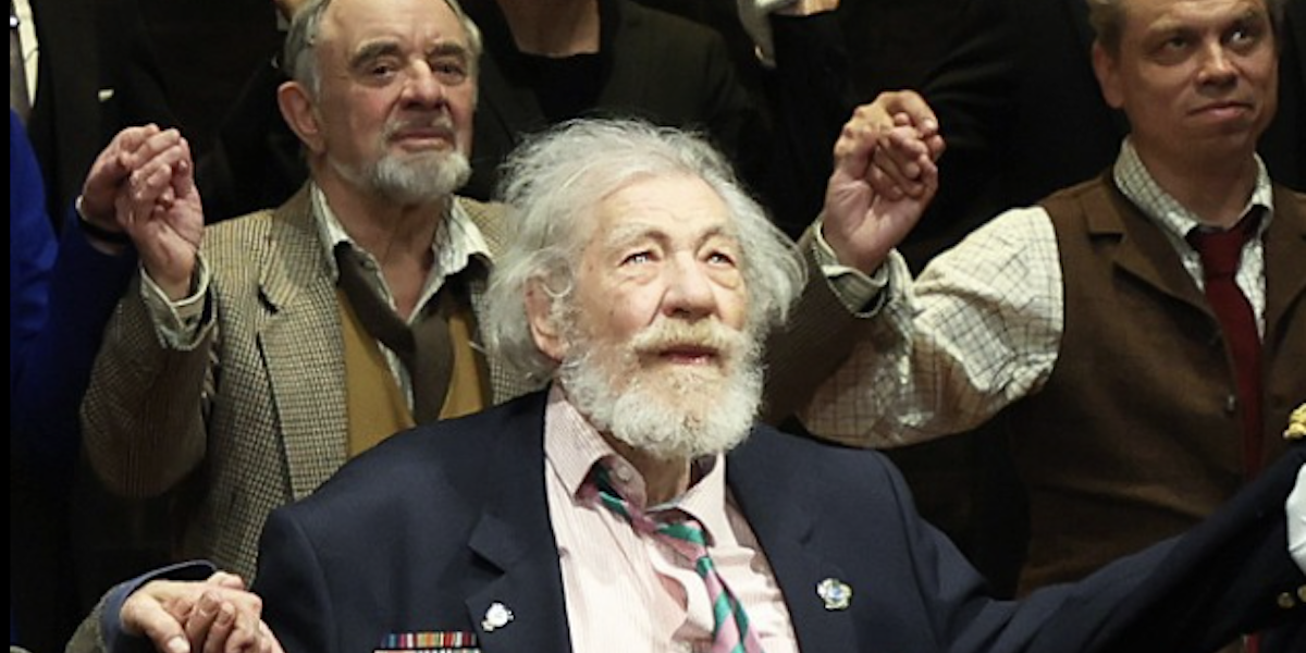 Syr Ian McKellen