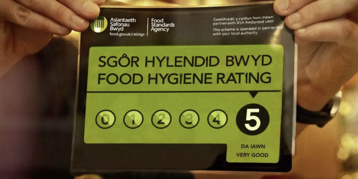 Sgôr hylendid bwyd