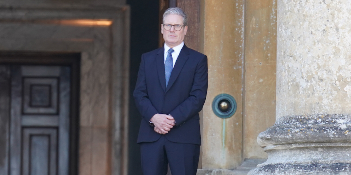 Syr Keir Starmer ym Mhalas Blenheim