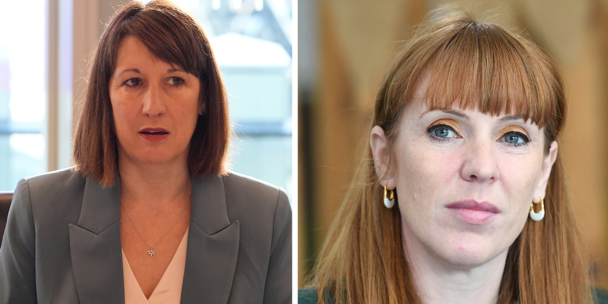 Rachel Reeves ac Angela Rayner