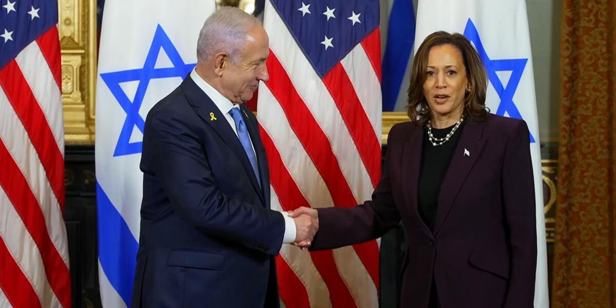 Kamala Harris a Benjamin Netanyahu