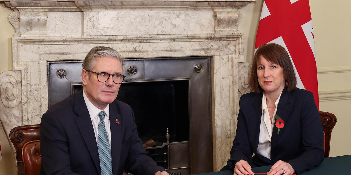 Prif Weinidog y DU Syr Keir Starmer a'r Canghellor Rachel Reeves
