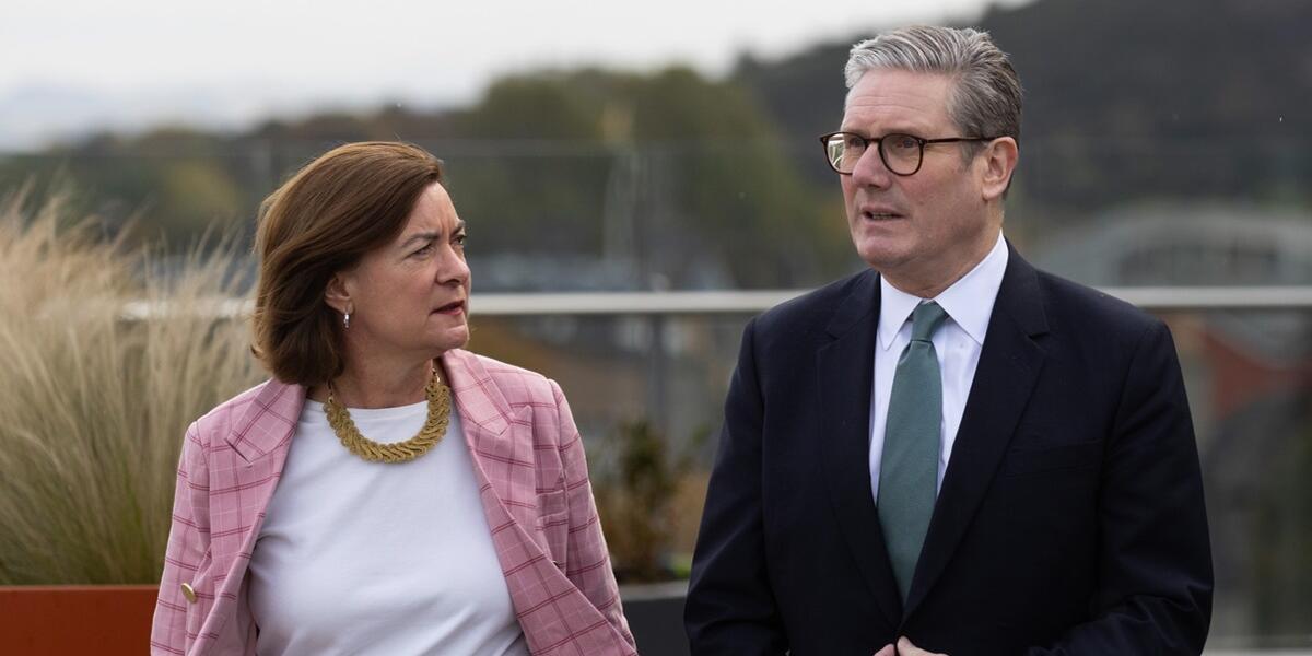 Eluned Morgan a Keir Starmer