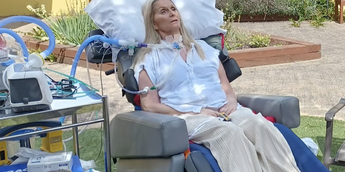 Catherine a gafodd ei pharlysu yn ystod y gwrthdrawiad 