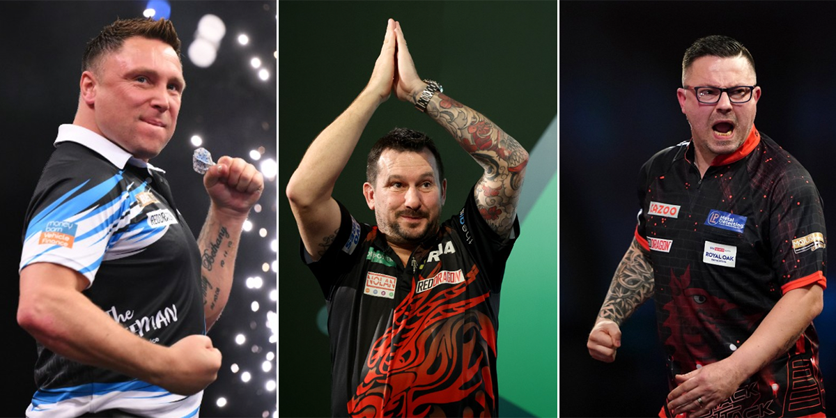 Gerwyn Price, Jonny Clayton a Robert Owen