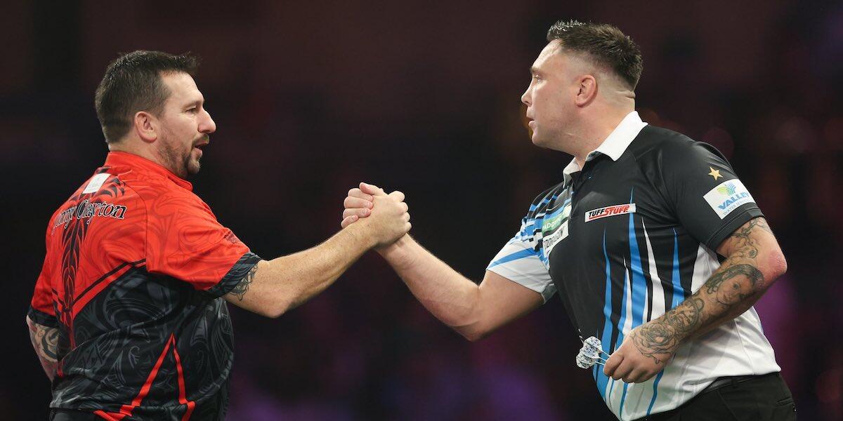 Gerwyn Price a Jonny Clayton
