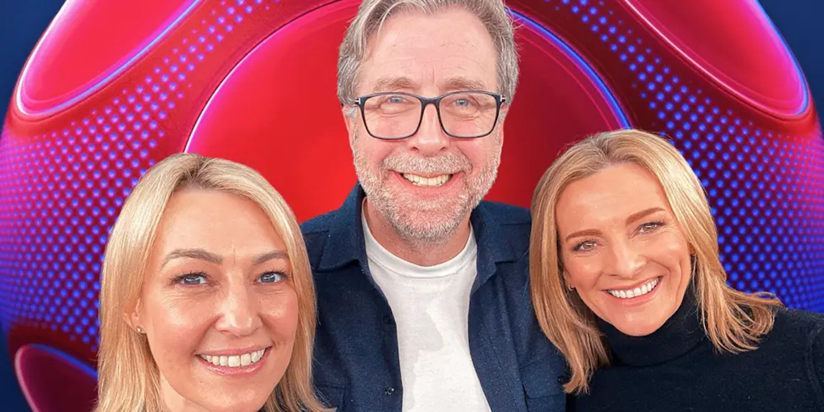Kelly Cates, Mark Chapman a Gabby Logan 