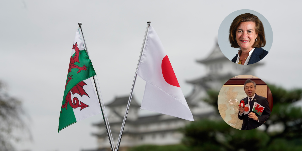 Cymru a Japan