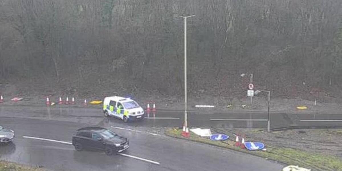Gwrthdrawiad ar yr A470