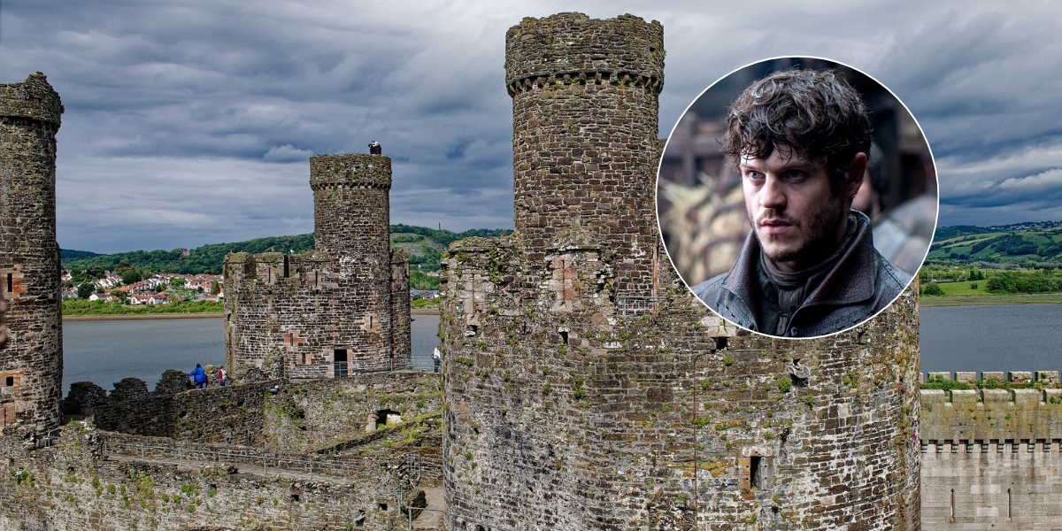 Castell Conwy ac Iwan Rheon