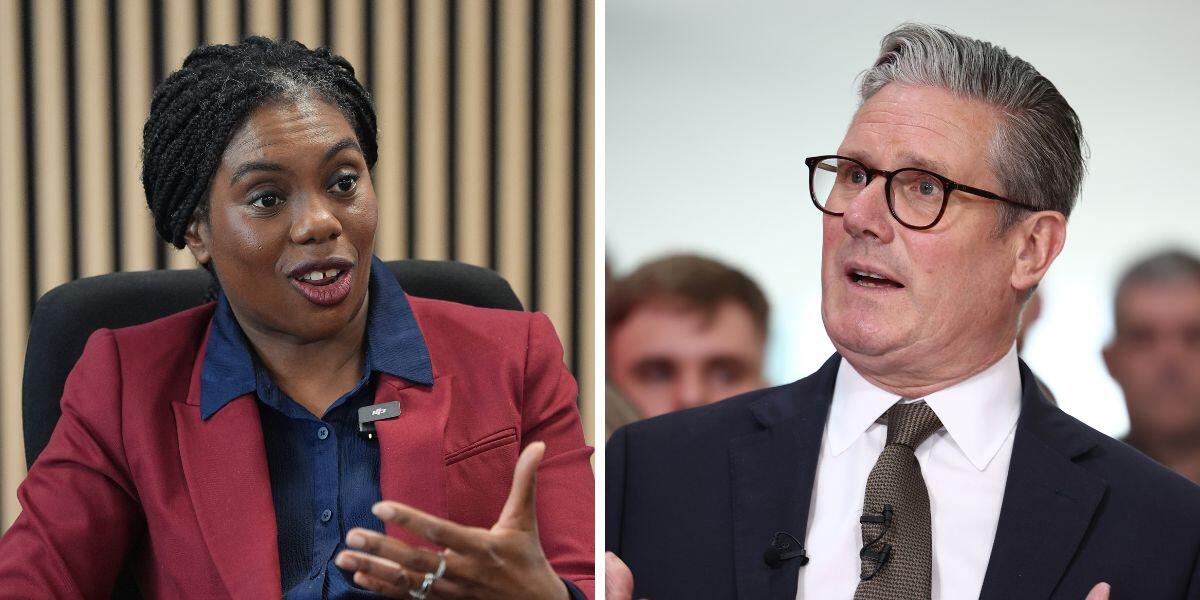 Kemi Badenoch a Syr Keir Starmer