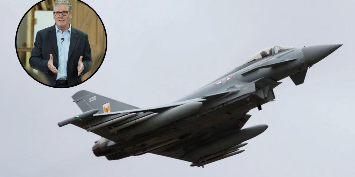 Starmer / Typhoon Jet (Llun: RAF)
