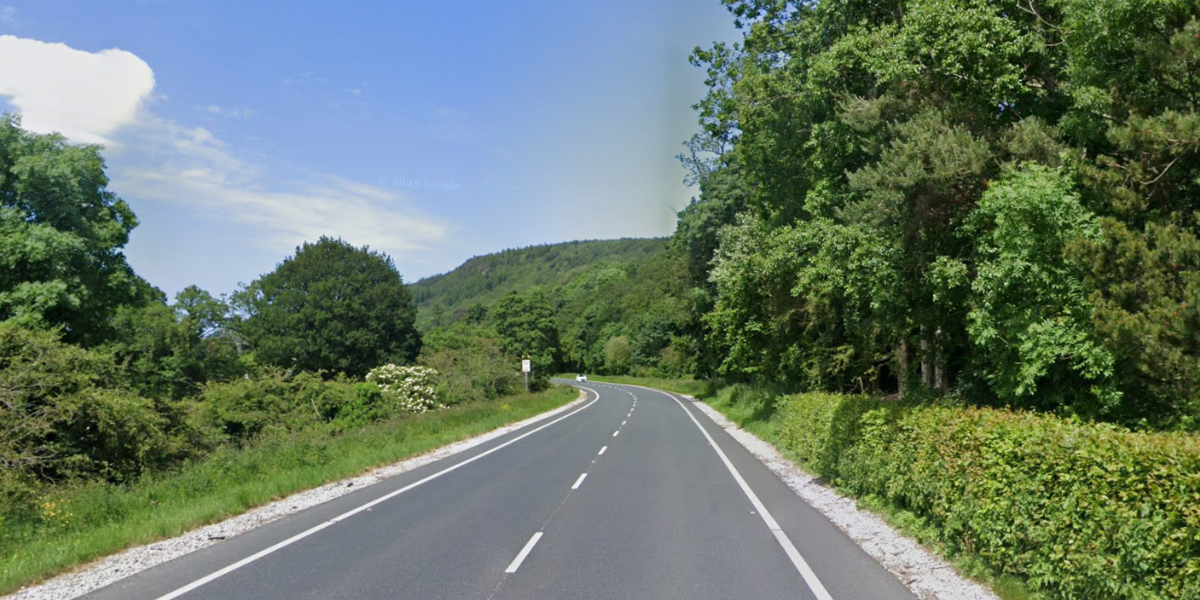 A470 ger Maenan yn Sir Conwy
