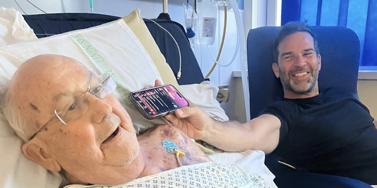 Gethin Jones a'i dad