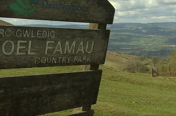 Moel Famau.