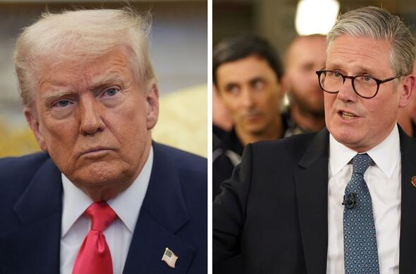 Donald Trump as Keir Starmer