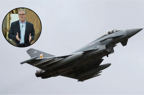 Starmer / Typhoon Jet (Llun: RAF)