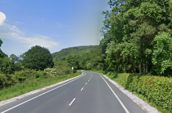 A470 ger Maenan yn Sir Conwy