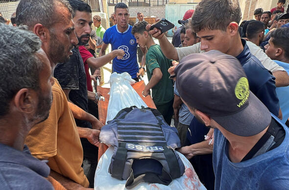 Newyddiadurwyr wedi marw yn Gaza