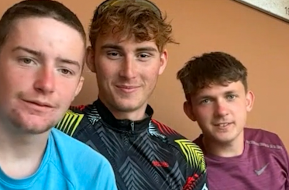 Dyfan Hughes, James Thomas a Louis Dennis