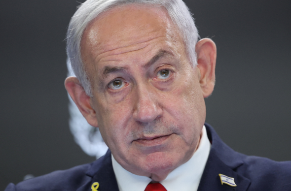 Netanyahu mewn cynhadledd i&#039;r wasg ym mis Awst 2025 