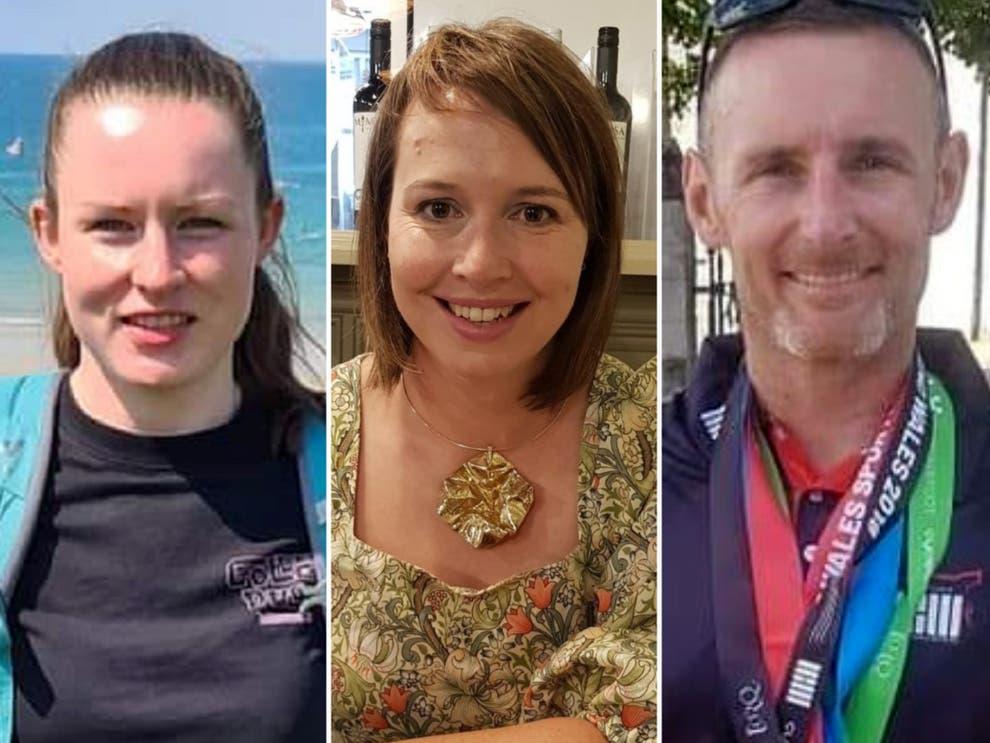 Bu farw Morgan Rogers, Nicola Wheatley a Paul O’Dwyer yn y ddamwain.