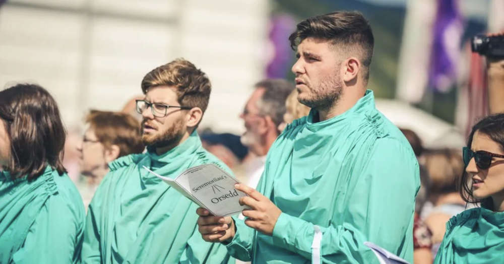 Lloyd Macey yn seremoni Gorsedd y Beirdd
