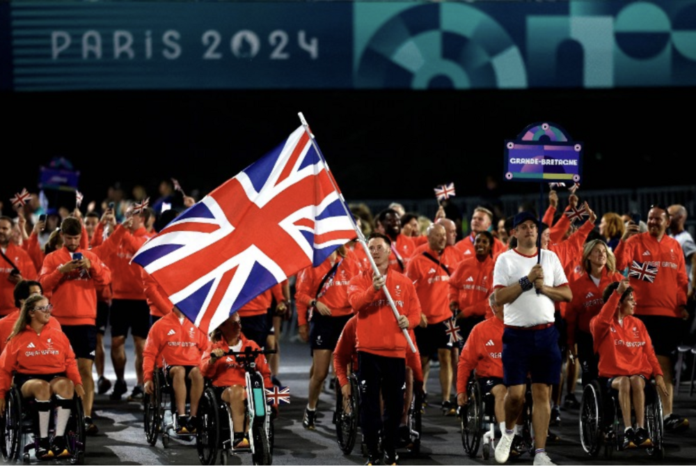 Athletwyr o dîm Gemau Paralympaidd Prydain Fawr