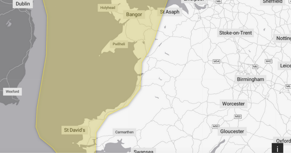 Rhybudd melyn am wyntoedd cryfion yn sgil Storm Ashley
