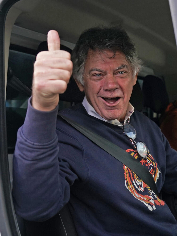 Gerry Hucth yn ymgyrchu yn Nulyn