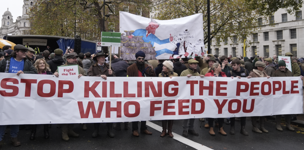 protest ffermwyr