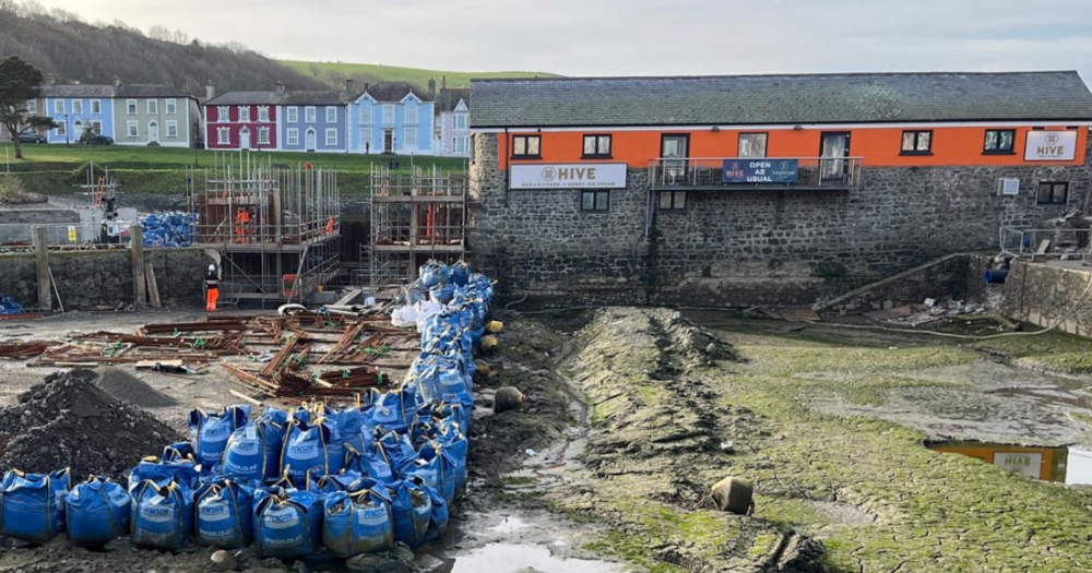 Gwaith adeiladu Aberaeron