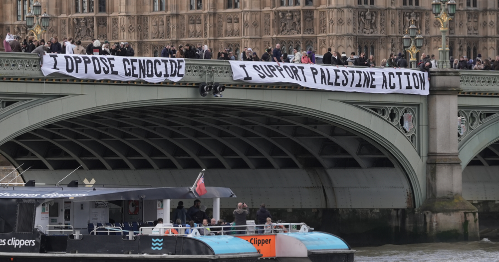 Protest ar Bont Westminster