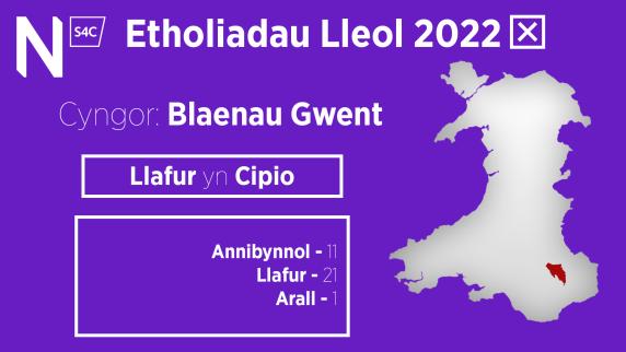 Canlyniad Blaenau Gwent