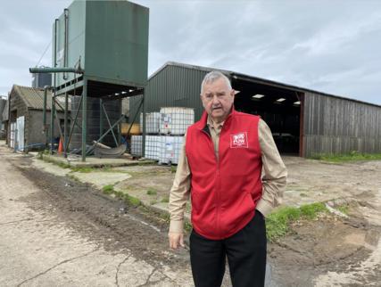 Eifion Huws, is-lywydd Undeb Amaethwyr Cymru
